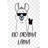 Reinders! Poster »No Drama Lama«, (1 St.) weiß B/H: 61 cm x 91,5 cm B/H: 61 cm x 91,5 cm unisex