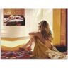 Artland Wandbild »Blondes Mädchen sitzt auf dem Bett«, Bilder von Frauen, (1 St.) braun B/H: 80 cm x 60 cm B/H: 80 cm x 60 cm unisex