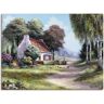 Artland Leinwandbild »Männer, die die Hecke schneiden«, Garten, (1 St.) grün B/H: 40 cm x 30 cm B/H: 40 cm x 30 cm unisex