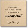 Artland Holzbild »Wunderbar«, Sprüche & Texte, (1 St.) beige B/H/T: 15 cm x 15 cm x 2,1 cm B/H/T: 15 cm x 15 cm x 2,1 cm unisex