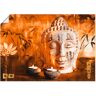 Artland Wandbild »Buddha mit Kerzen«, Religion, (1 St.) braun B/H: 70 cm x 50 cm B/H: 70 cm x 50 cm unisex