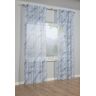 GARDINIA Gardine »Schal mit Gardinenband Dolly Voile mit Druck«, (1 St.) blau  unisex