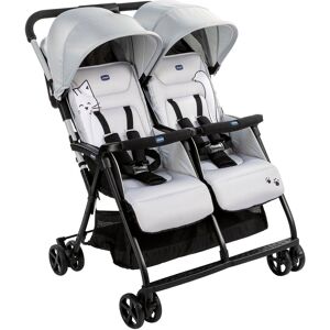 Chicco Zwillingsbuggy »OHlalà Twin, Silver Cat«, 15 kg silberfarben  unisex