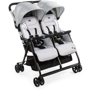 Chicco Zwillingsbuggy »OHlalà Twin, Silver Cat«, 15 kg silberfarben  unisex