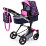 Bayer Kombi-Puppenwagen »Vario, Blau/Pink/Herzchen« bunt  unisex