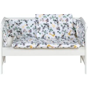 Schardt Beistellbett »Micky, weiß«, mit Matratze, Nestchen und Kinderbettwäsche »Jungle«; Made in Germany weiß Härtegrad: kein Härtegrad Liegefläche B/L: 60 cm x 120 cm Liegefläche B/L: 60 cm x 120 cm unisex