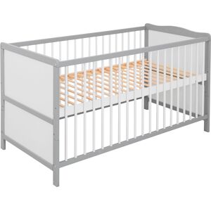 Lüttenhütt Babybett »"Joris", 3-fach höhenverstellbar, hochwertiges Kiefernholz« grau Härtegrad: kein Härtegrad Liegefläche B/L: 70 cm x 140 cm unisex