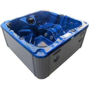 Sanotechnik Whirlpool »PALMA«, (Set), 190x190x86 cm, inkl. Abdeckung blau B/H/L: 190 cm x 86 cm x 190 cm B/H/L: 190 cm x 86 cm x 190 cm unisex