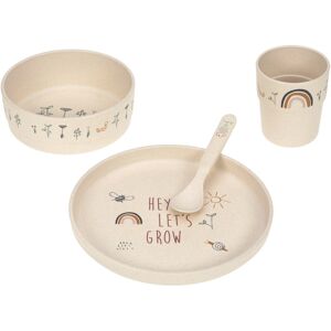 LÄSSIG Kindergeschirr-Set »Garden Explorer«, (Set, 4 tlg.) beige  unisex