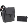 LÄSSIG Kinderrucksack »Vintage Little One & Me Reflective Small, Black«, Reflektoren schwarz B/H/T: 23 cm x 29 cm x 11 cm unisex