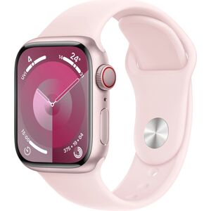 Apple Smartwatch »Watch Series 9 GPS  Cellular 41mm Aluminium«, (Watch OS 10 Sport Band) rosa  unisex