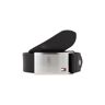 Tommy Hilfiger Koppelgürtel »Plaque Belt 3,5 cm«, individuell verstellbare Schnalle schwarz 90 männlich