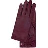 KESSLER Lederhandschuhe »Chelsea«, (2 St.), Touchfunktion, schlanke Passform, Zierbiesen rot 8,5 weiblich