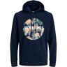 Jack & Jones Hoodie »JJCHILL SHAPE SWEAT HOOD« blau XS männlich