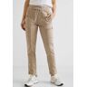 STREET ONE Dehnbund-Hose beige Länge: Länge 30 40 weiblich