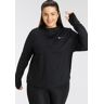 Nike Laufshirt »Element Women's 1/-Zip Running Top (Plus Size)« schwarz 3X (56/58) weiblich