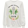 ONLY Sweater »ONLJULIA L/S TENNIS O-NECK BOX UB SWT« weiß XL (42) weiblich