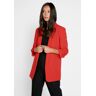 pieces Blusenblazer »PCBOSELLA 3/4 BLAZER NOOS«, mit Faltendetail am Ärmel rot L (40) weiblich