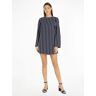 Tommy Hilfiger Blusenkleid »ARGYLE STRIPE CREPE SHIFT DRESS« blau 34 weiblich