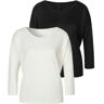 LASCANA 3/4-Arm-Shirt, (Spar-Set, 2er-Pack) beige 48/50 weiblich