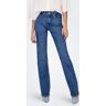 ONLY Bootcut-Jeans »ONLEVERLY MW SWEET FLARED DNM CRO187«, (Flared Jeans, Schlagjeans, ausgestellte Beinform, normale Leibhöhe) blau Länge: Länge 30 26 weiblich