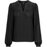 ONLY Langarmshirt »ONLSANDRA L/S SPLIT TOP JRS« schwarz XL (42) weiblich