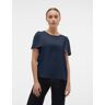 Vero Moda Kurzarmshirt »VMALVA GITTE SS TOP WVN GA« blau XS (34) weiblich