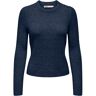 ONLY Rundhalspullover »ONLKATIA LS CABLE O-NECK CC KNT« blau XS (34) weiblich