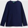 United Colors of Benetton Langarmshirt blau S (116/122) unisex