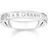 THOMAS SABO Fingerring »mit weißen Steinen, TR2253-051-14-52,54,56,58« silberfarben 54 weiblich