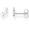 THOMAS SABO Single-Ohrstecker »Sterne gold, Sterne silber, H2142-001-21, H2142-413-39« silberfarben  weiblich