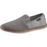 Rieker Espadrille, Sommerschuh, Slipper, Freizeitschuh im Materialmix grau 46 männlich