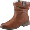 Rieker Winterboots, mit Raffungen am slouchy Schaft braun 37 (4,5) weiblich