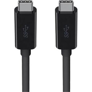Belkin USB-Kabel »USB-C/USB-C Monitorkabel 4K, 5 Gbit/s 100W, 2m«, USB-C, USB-C, 200 cm schwarz Länge: 200 cm  unisex