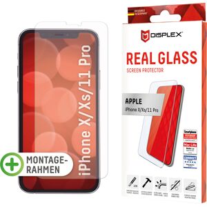 Displex Displayschutzglas »DISPLEX Real Glass Panzerglas für Apple iPhone X/XS/11 Pro (5,8")«, für Apple iPhone 11 Pro, XS farblos  unisex