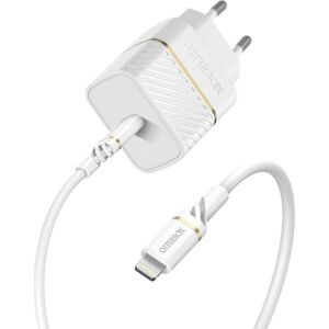 Otterbox USB-Ladegerät »EU Wall Charger 20W USB-C, PDUSB C-Lightning 1m«, geeignet für Apple iPhone, Samsung Galaxy, Google Pixel weiß  männlich