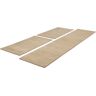 THEKO Bettumrandung »Gabbeh Uni, Handweb Teppich, meliert, reine Schurwolle«, (3 tlg.) beige B/L (Brücke): 70 cm x 140 cm (2 St.)   B/L (Läufer): 70 cm x 320 cm (1 St.) B/L (Brücke): 70 cm x 140 cm (2 St.)   B/L (Läufer): 70 cm x 320 cm (1 St.) unisex