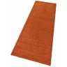 THEKO Läufer »Gabbeh Uni, Handweb Teppich, meliert, reine Schurwolle, handgewebt, «, rechteckig orange B/L: 90 cm x 250 cm B/L: 90 cm x 250 cm unisex