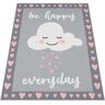 Paco Home Kinderteppich »Aleyna 119«, rechteckig, Spielteppich, bedruckt, Motiv Wolke und Spruch, mit Bordüre pink B/L: 140 cm x 200 cm B/L: 140 cm x 200 cm unisex