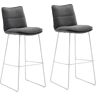 MCA furniture Barhocker »Hampton«, (Set, 2 St., 2-er) grau H/T: 110 cm x 54 cm H/T: 110 cm x 54 cm unisex