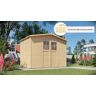 KONIFERA Gartenhaus »Alto 4 Fineline Satteldach« beige  unisex