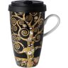 Goebel Coffee-to-go-Becher »Gustav Klimt - "Der Lebensbaum"« schwarz Ø 8,5 cm x 15 cm Ø 8,5 cm x 15 cm unisex