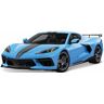 Maisto® Sammlerauto »Chevrolet Corvette Stingray Coupe ´20 high Wing«, 1:18 blau  unisex