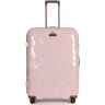 Stratic Hartschalen-Trolley »Leather&More L, rose«, 4 Rollen rosa B/H/T: 53 cm x 76 cm x 29 cm   100 l weiblich