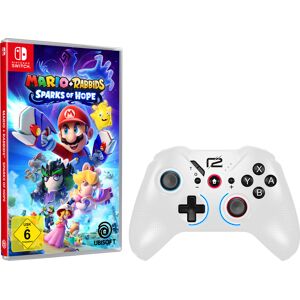 UBISOFT Spielesoftware »NSW Mario Rabbids Sparks of Hope & NSW PRO PAD X«, Nintendo Switch weiß  unisex