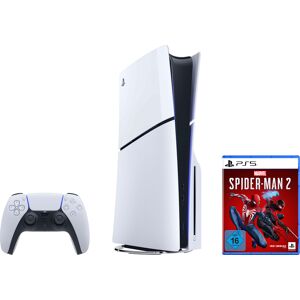 PlayStation 5 Spielekonsole »Disk Edition (Slim)  MARVEL’S SPIDER-MAN 2« schwarz-weiß  unisex