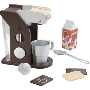 KidKraft® Kinder-Kaffeemaschine »Spielset Kaffee, Espresso«, (10 tlg.), mit Tasse und Zubehör braun
