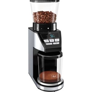 Melitta Kaffeemühle »Calibra 1027-01 schwarz-Edelstahl«, 160 W, Kegelmahlwerk, 375 g Bohnenbehälter grau  unisex