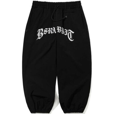 Bs Rabbit Always On Super Wide Jogger Pants - Unisex - Black Bs Rabbit Always On Super Wide Jogger Pants - Unisex - Black