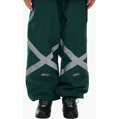 Bs Rabbit Original Potx Reflective Wide Jogger Pants - Unisex - Green Bs Rabbit Original Potx Reflective Wide Jogger Pants - Unisex - Green
